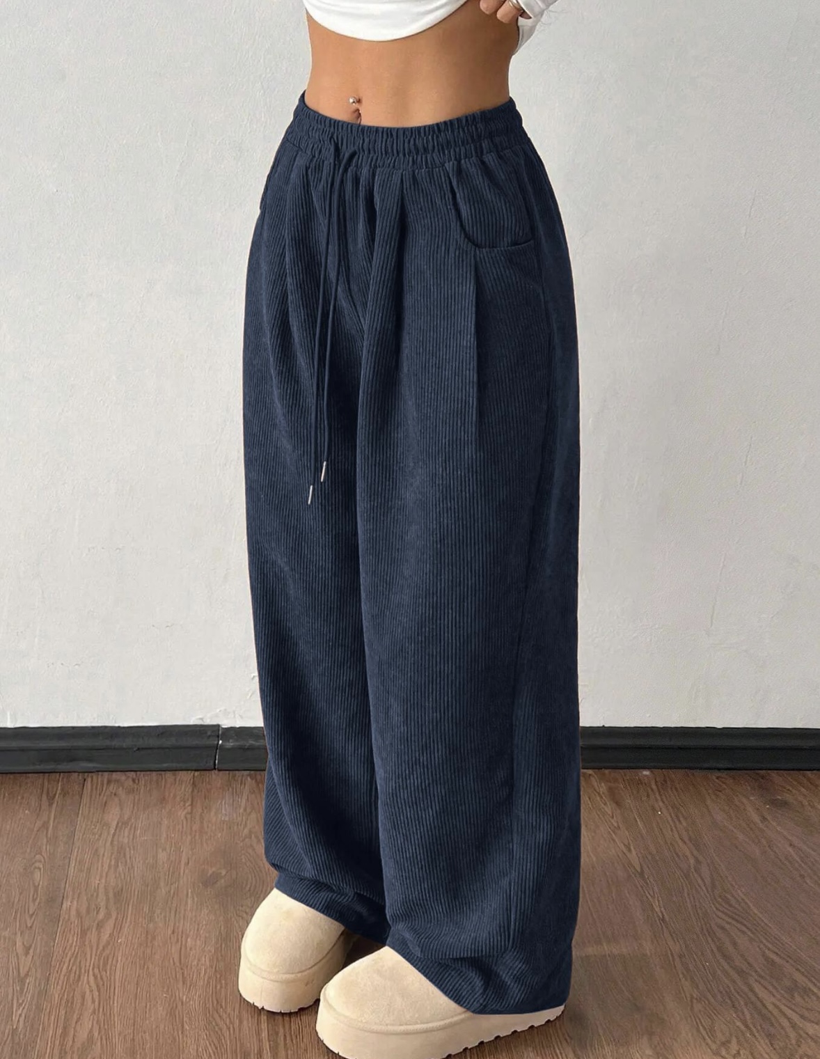 Blue Velvet Joggers